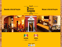 Tablet Screenshot of hoteldelperegrino.com